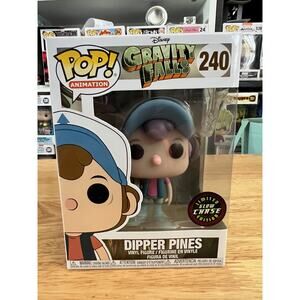 CHASE LIMITED EDITION GLOW Dipper Pines Gravity Falls Funko Pop #240 Disney GITD